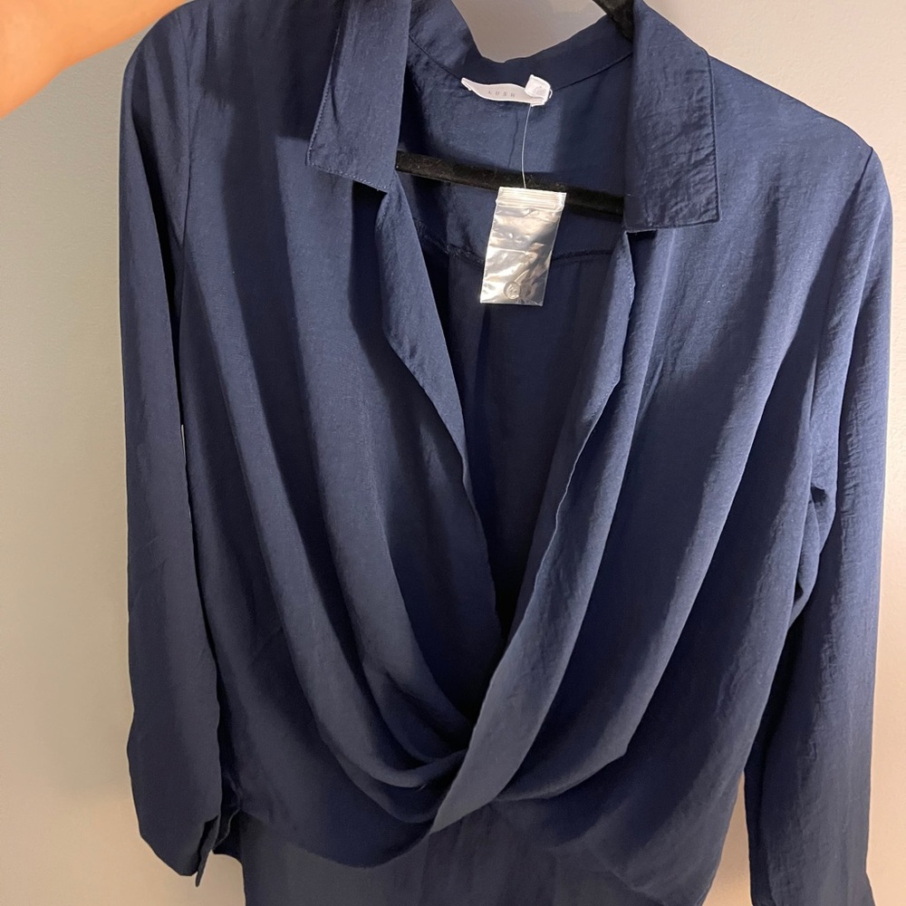 Navy blue blouse